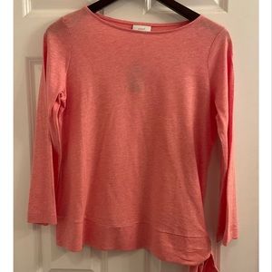 J.Jill Pure Jill Side Tie Top - NWT - Size XS - Soft Pink
